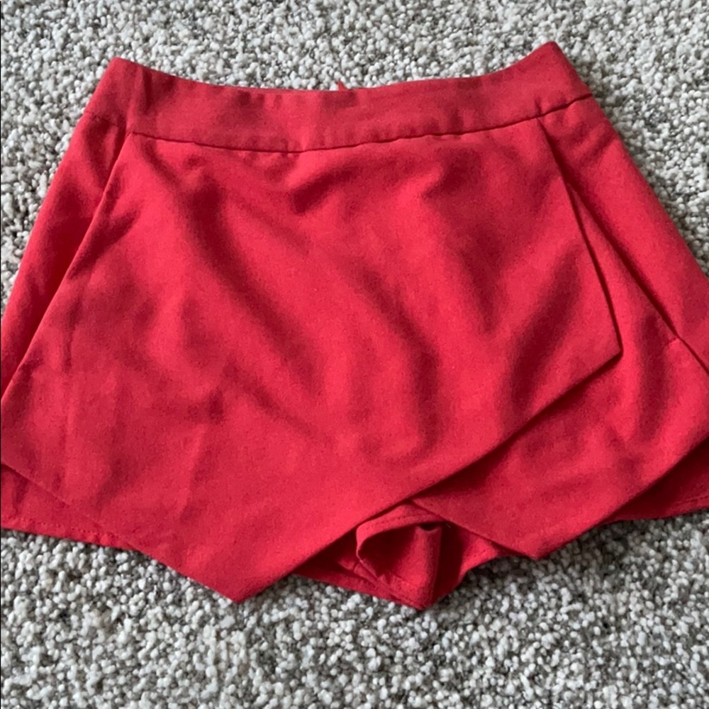 Peach/reddish coral color AQUA skort